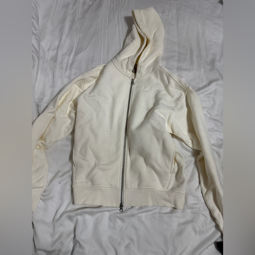 Kith Cream Zip-Up Hoodie